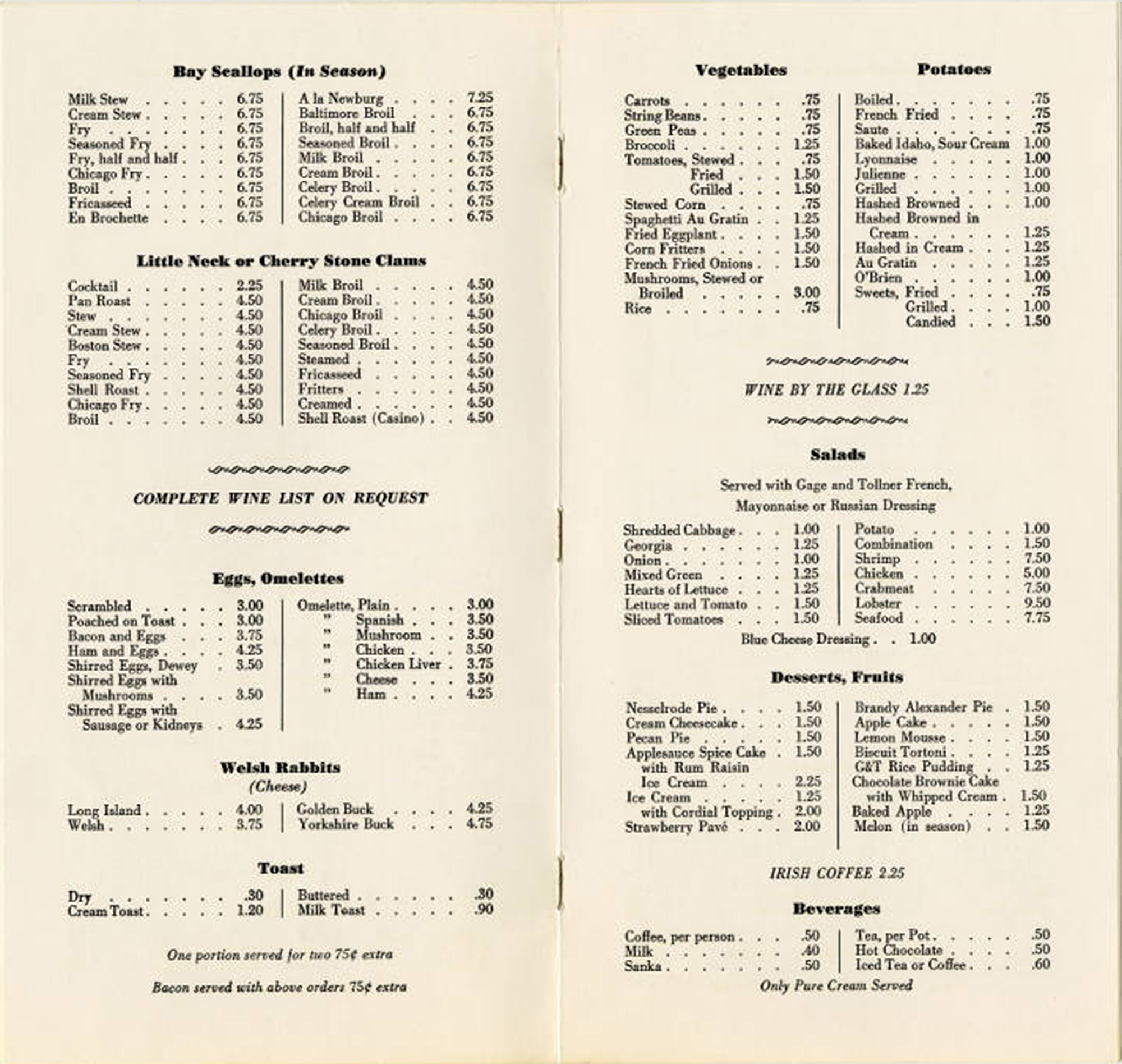 Menu 1890