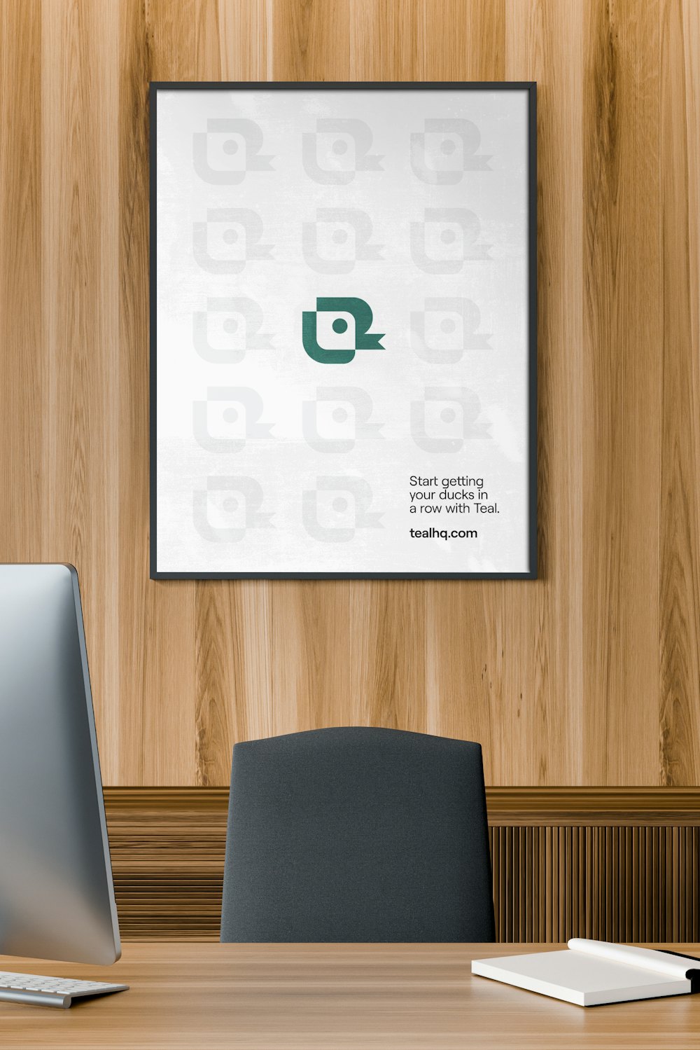 Teal Office Poster 01
