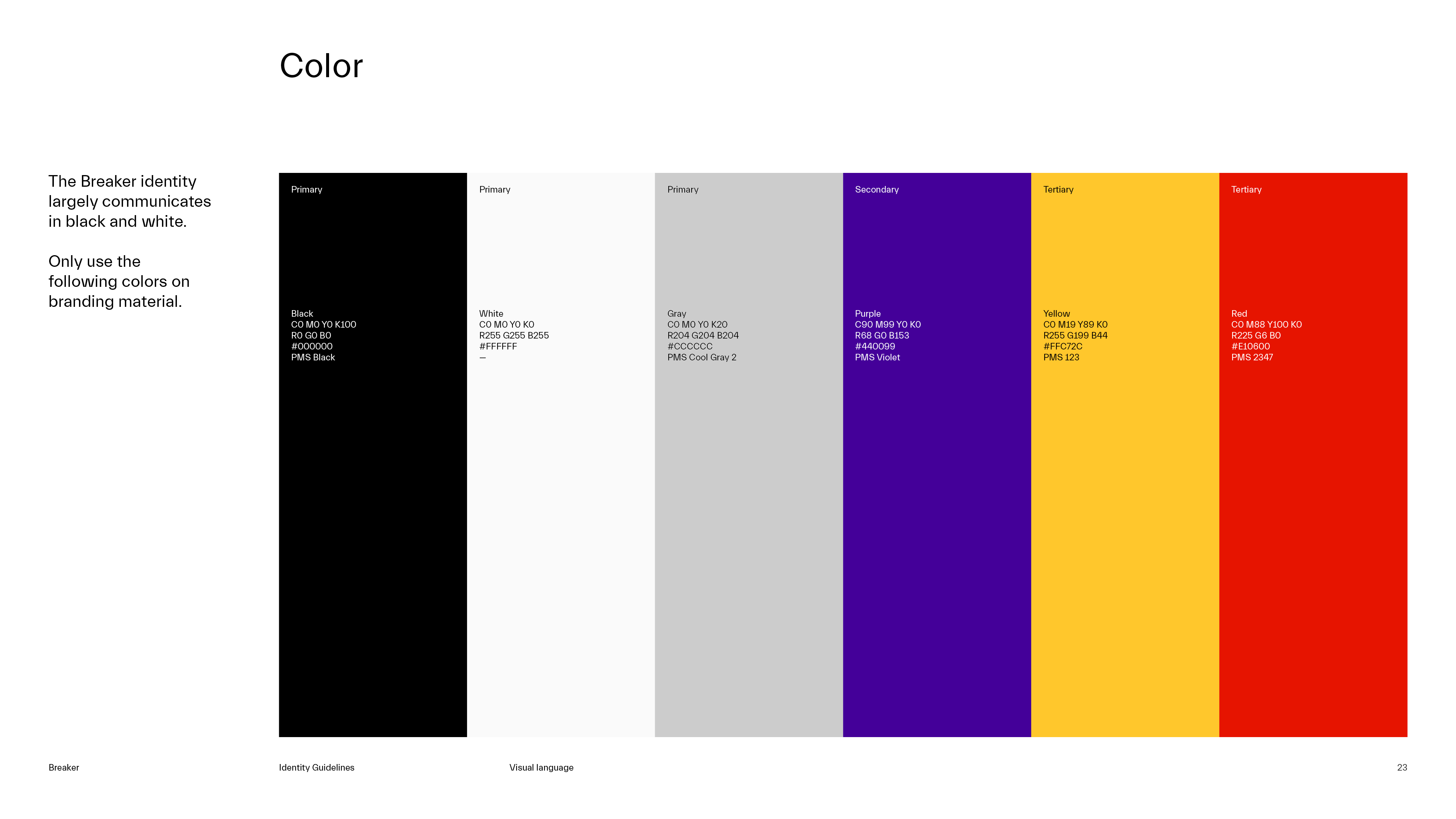 Breaker Guidelines Color