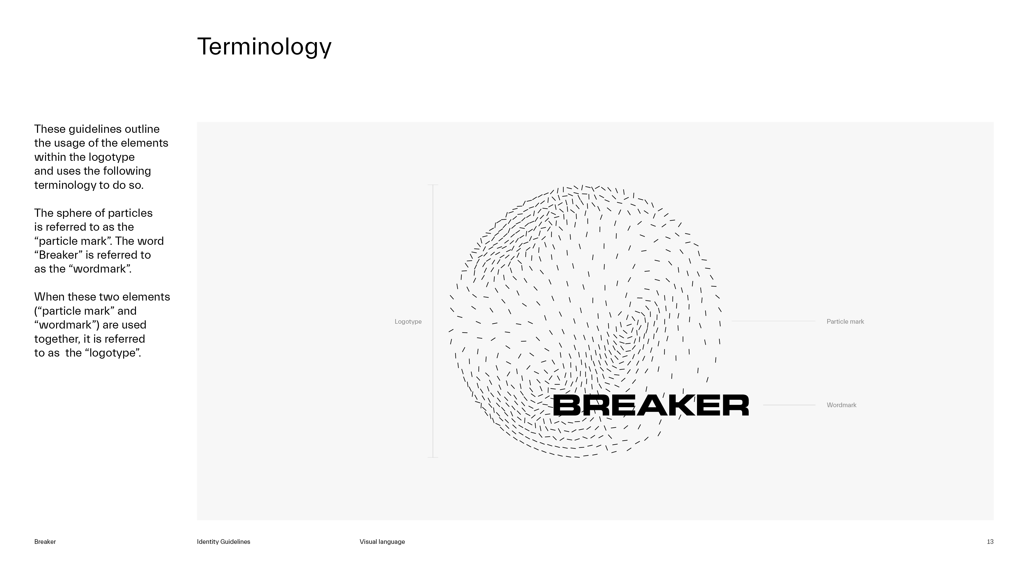 Breaker Guidelines Terminology
