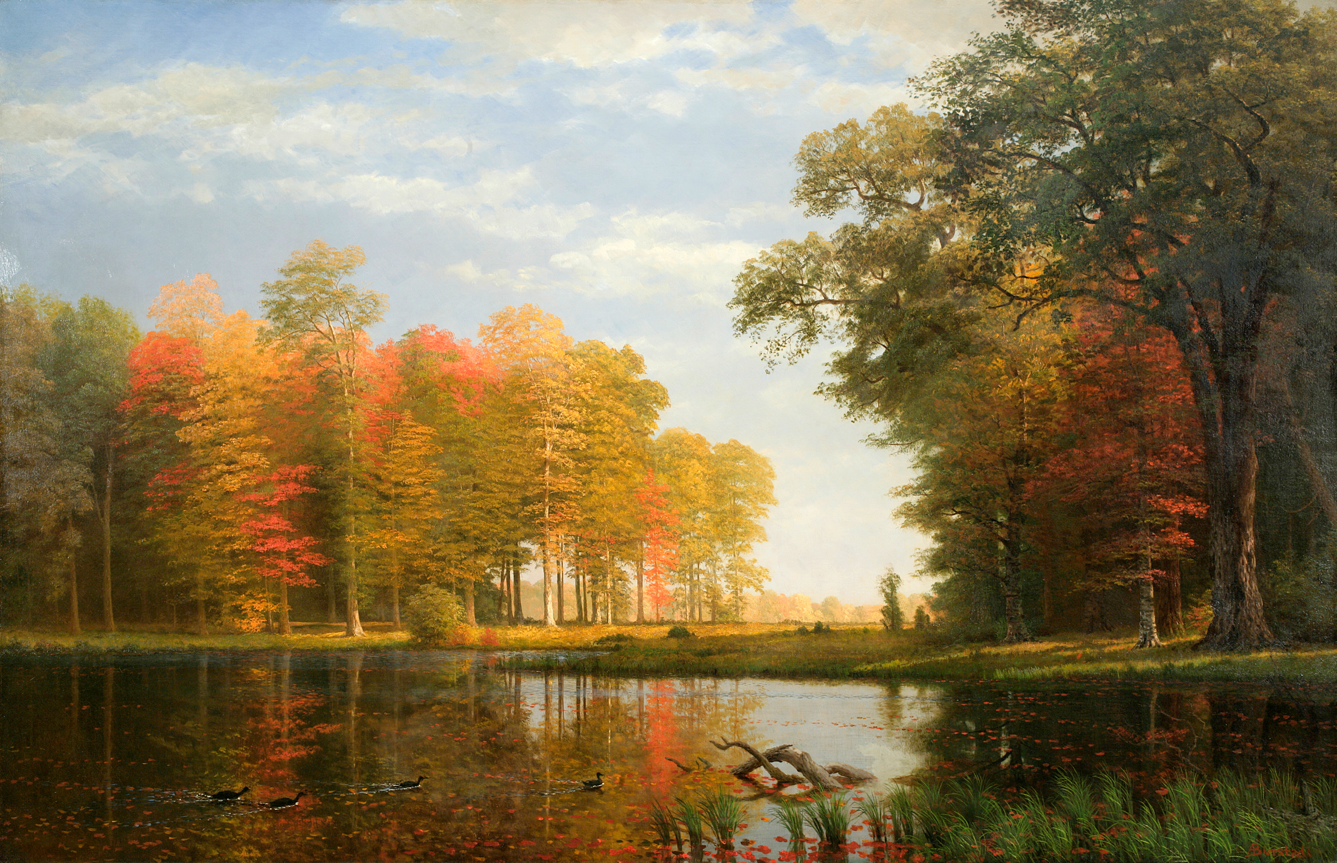 Bierstadt Autumn Woods